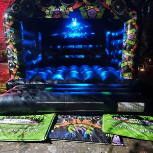 Disco bouncy castle hire