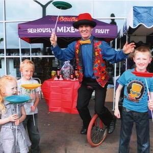 Unicycle with Spinning Plates1