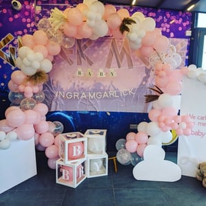Pink Baby Shower Display