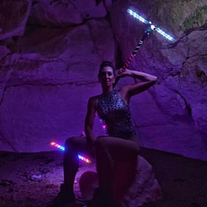 LED Dragon staff