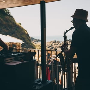 Saxophonist Tunnels Beaches Ilfracombe
