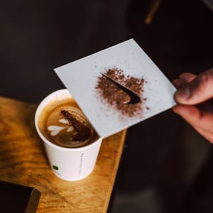 Pop-Up Coffee Bar Branded Stencil