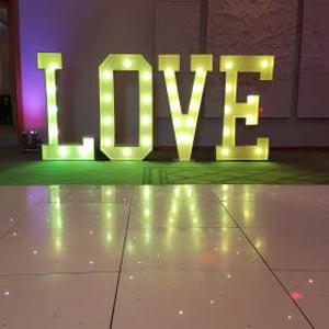 LOVE letters - yellow