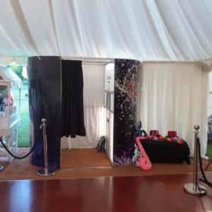 Blue-purple Champagne themed Photo Booth 1