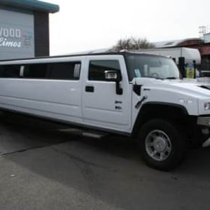 White Hummer H2 (Up to 16)