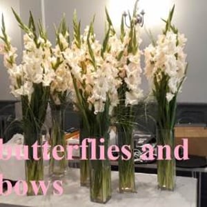 pale pink tall vases