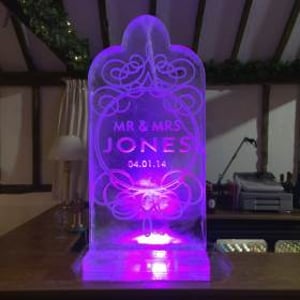 Wedding Tablet Vodka Luge