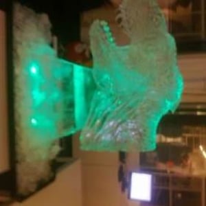 T- Rex Ice Carving Birthday 