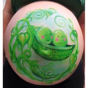 Pre Natal Bump art...Twins