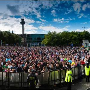 Hosting (55,000) Mathew Street Music Festival Main Stage.