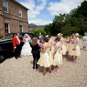 Shottle Hall, Derbyshire. "Now Which One of You 12 Girls Is the Maid of Honour"