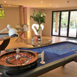 Roulette and Blackjack wedding casino