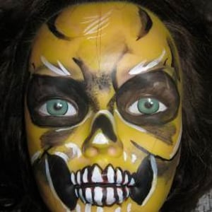 Wolfe Zombie Facepainting