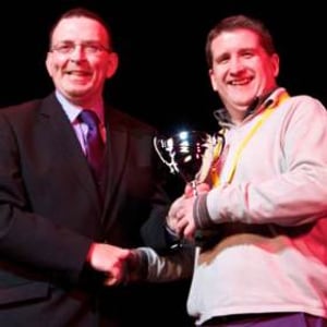 Collecting my trophy