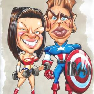 Superhero Caricature