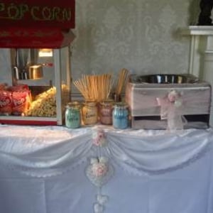 Popcorn and Candyfloss supplied for a wedding at the Waterton Park Hotel