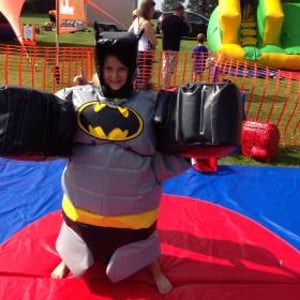 Super Hero Sumo Wresting Suits