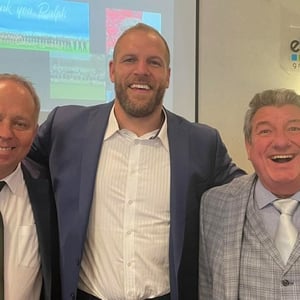 Austin Knight & Harry Redknapp.