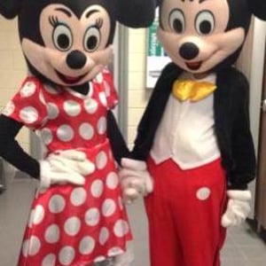 Mickey and Minnie Mouse Mascots