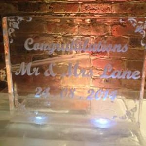 Wedding Etched Sculpture