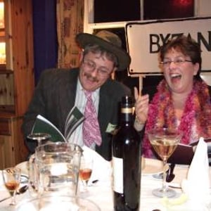 Dinner party in progress