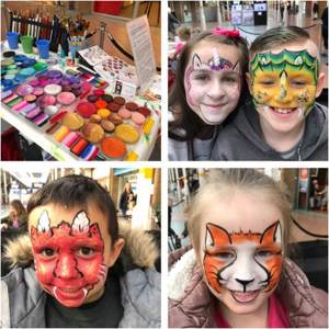 Izzy Face painting pics