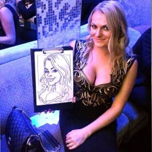 Corporate Event Caricature of a Girl