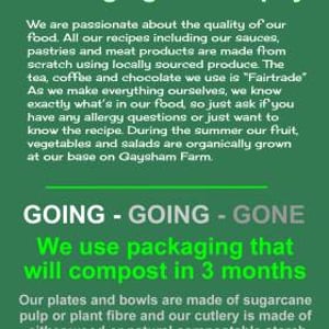 The Deli Truck food and packaging Philosophy