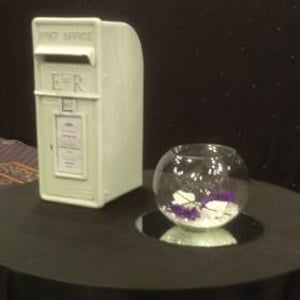 Postbox Hire with Centerpiece Side