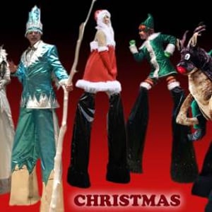 Christmas - Ice Queen, Jack Frost, Mrs Claus, Big Elfy, Elf Riding Rudolf