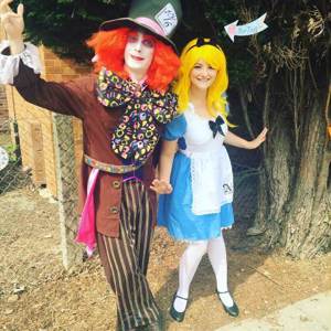 Mad hatter and alice