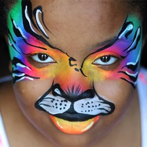 facepaint rainbow tiger 