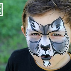 facepainting wolf 