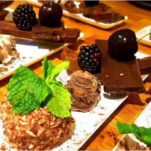 Triple chocolate dessert