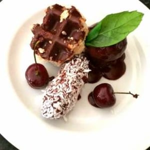 Triple chocolate dessert