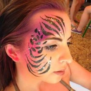 Face paint festival tiger