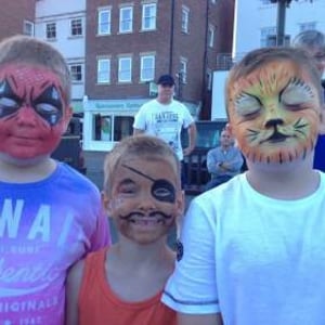 Face paint boys in Whitby 16