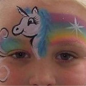 Face paint unicorn pastel