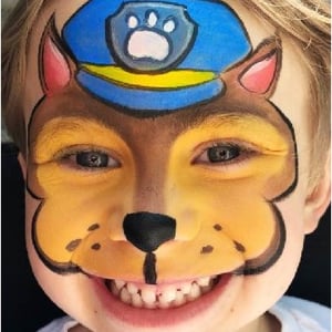 Face paint Paw Patrol 1