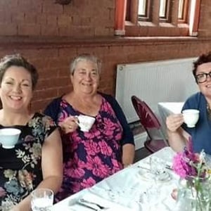 ann and mum afternoon tea