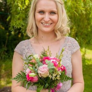 Bridesmaid Hand Tied