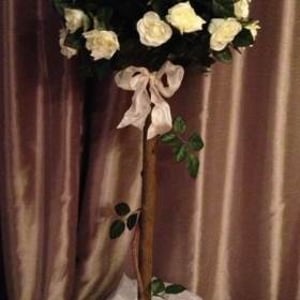 Silk Rose Topiary Tree - to Hire or Buy