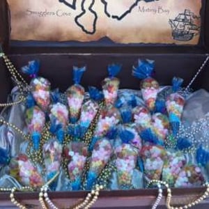 Candy Chest with candy cones