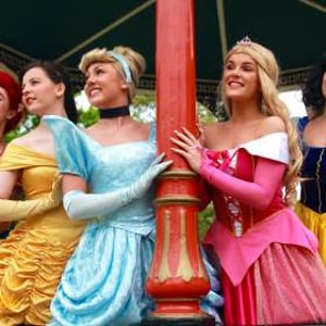 Mermaid, Golden Princess, Cinderella, Sleeping Beauty and Snow White