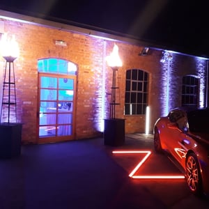Aston Martin Car Launch - Gas Flamebeaux's - Core Event Hire.jpg