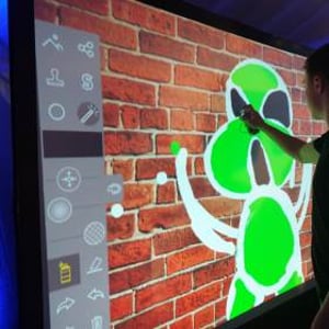 Graffiti wall in use 25th Jan 01