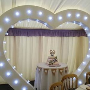 Cake Table & Heart
