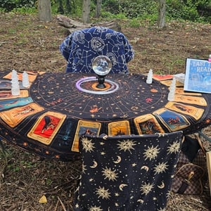 fortune teller table set up spiritualvents.co.uk