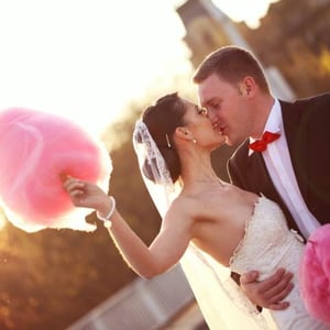 candy floss wedding