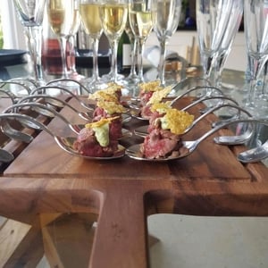 carpaccio of beef, paemesan and watercress winchester